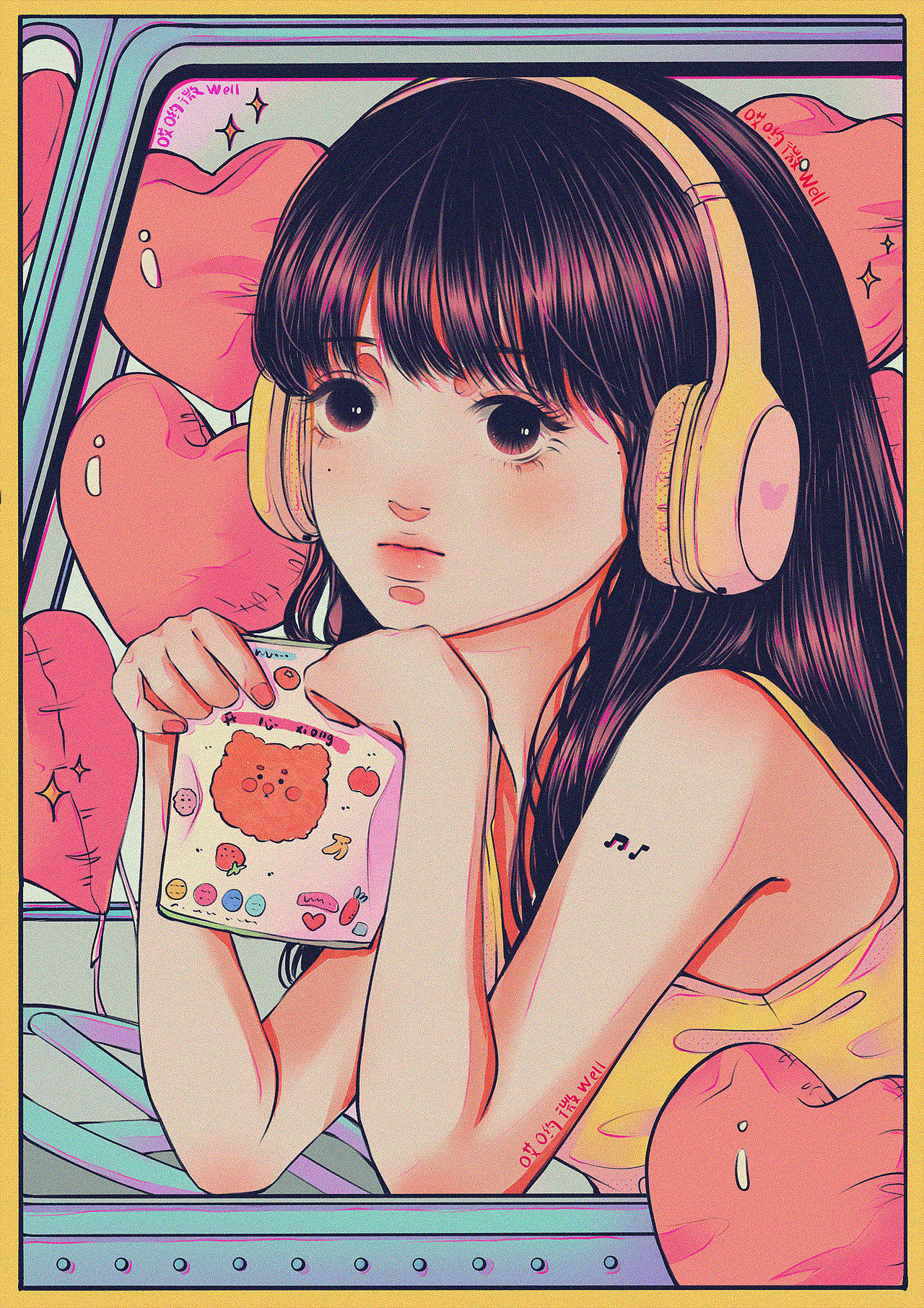 少女的日常系列集合（图ZMzE1MDkzOTcy） - 创作习作 - 站酷设计师哎哟微well原创素材 - 站酷ZCOOL