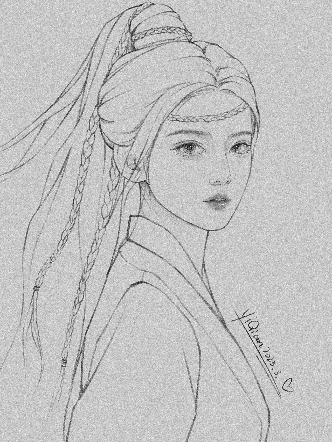 iPad線稿作品（圖ZMzM1MjAyOTUy） - 創(chuàng)作習作 - 站酷設計師一淺原創(chuàng)素材 - 站酷ZCOOL