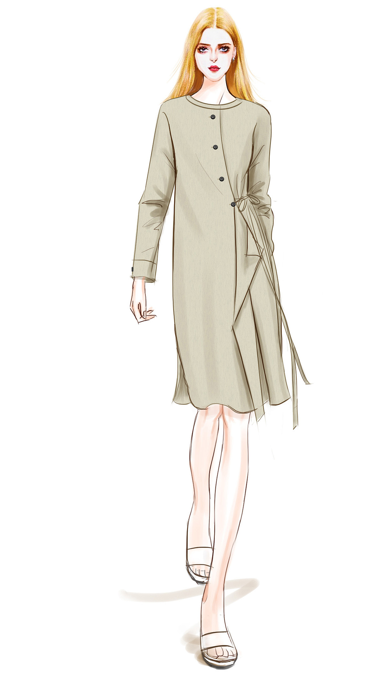 手绘服装I人物插画I电脑手绘系列作品