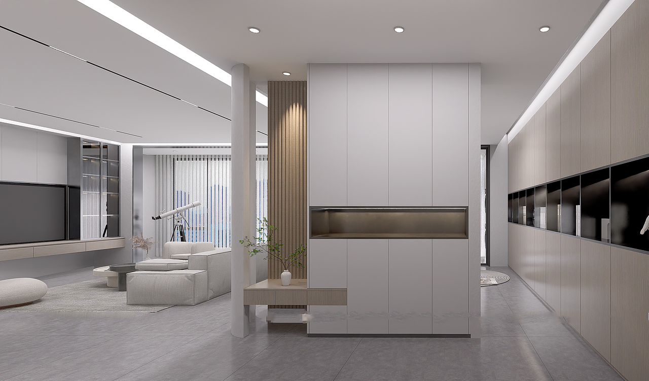 济宁融创1917装修效果图。163平洋房（图ZMzYzNTUyMzI0） - 家装设计 - 站酷设计师济宁装修效果图原创素材 - 站酷ZCOOL