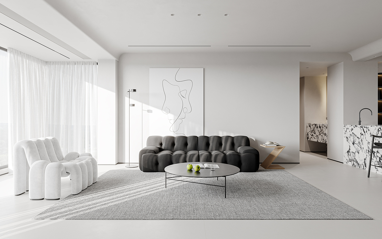 现代极简第二版方案（图ZMzI0NTc5MTA4） - 家装设计 - 站酷设计师ZX绽璇原创素材 - 站酷ZCOOL