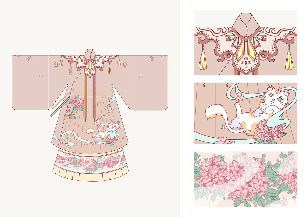 汉服设计（图ZMzIxMzE0NTAw） - 传统/民族服饰 - 站酷设计师祁俞俞原创素材 - 站酷ZCOOL