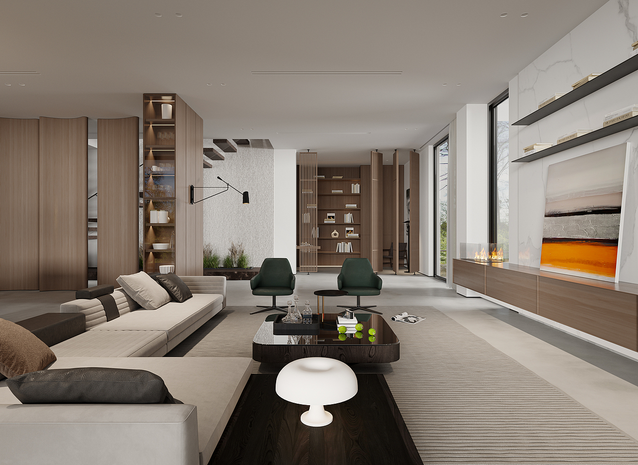 现代别墅（图ZMzYwNDg5NTIw） - 家装设计 - 站酷设计师预见视觉原创素材 - 站酷ZCOOL