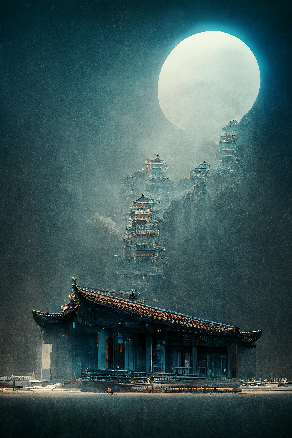 ai 复古兰系列 之 古风建筑插画集