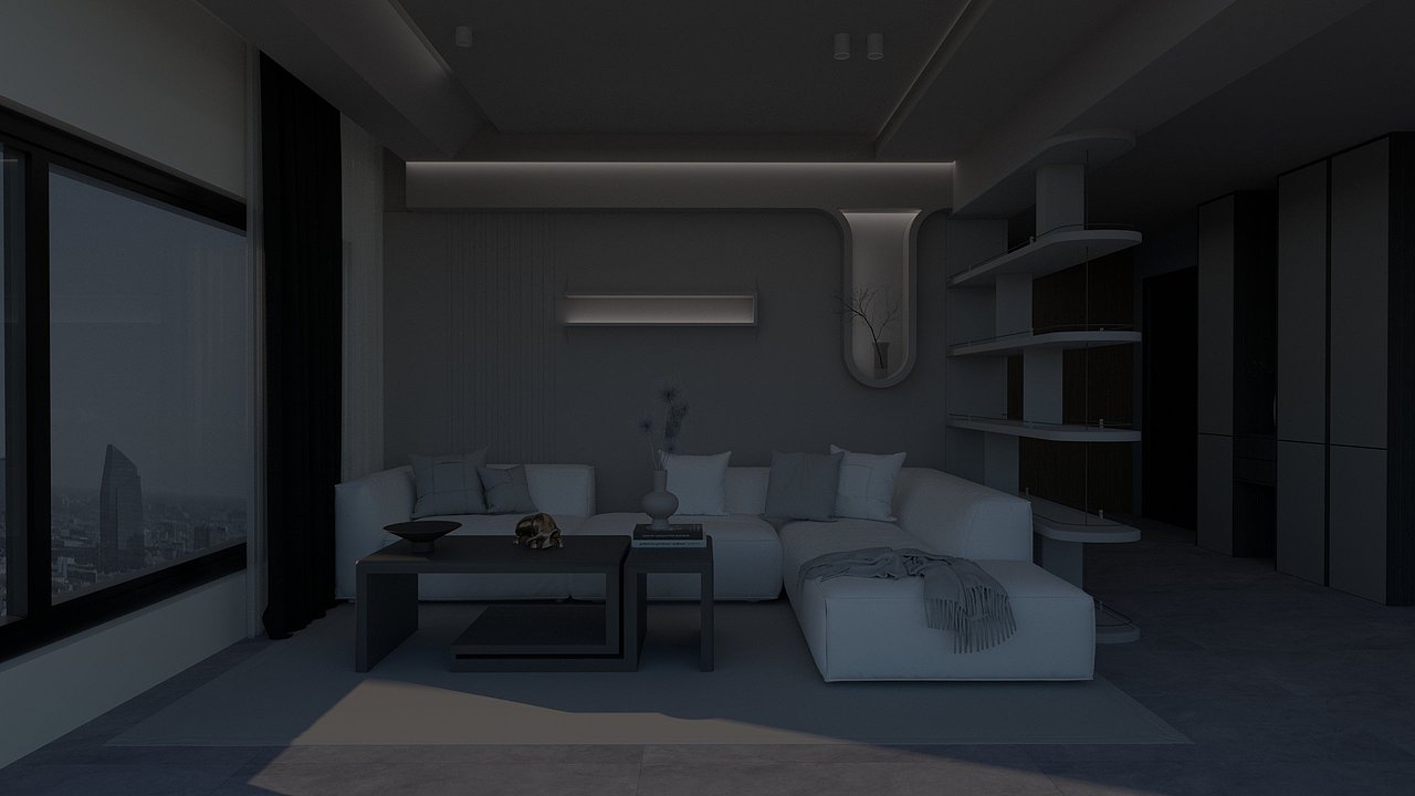 现代客厅沙发背景墙