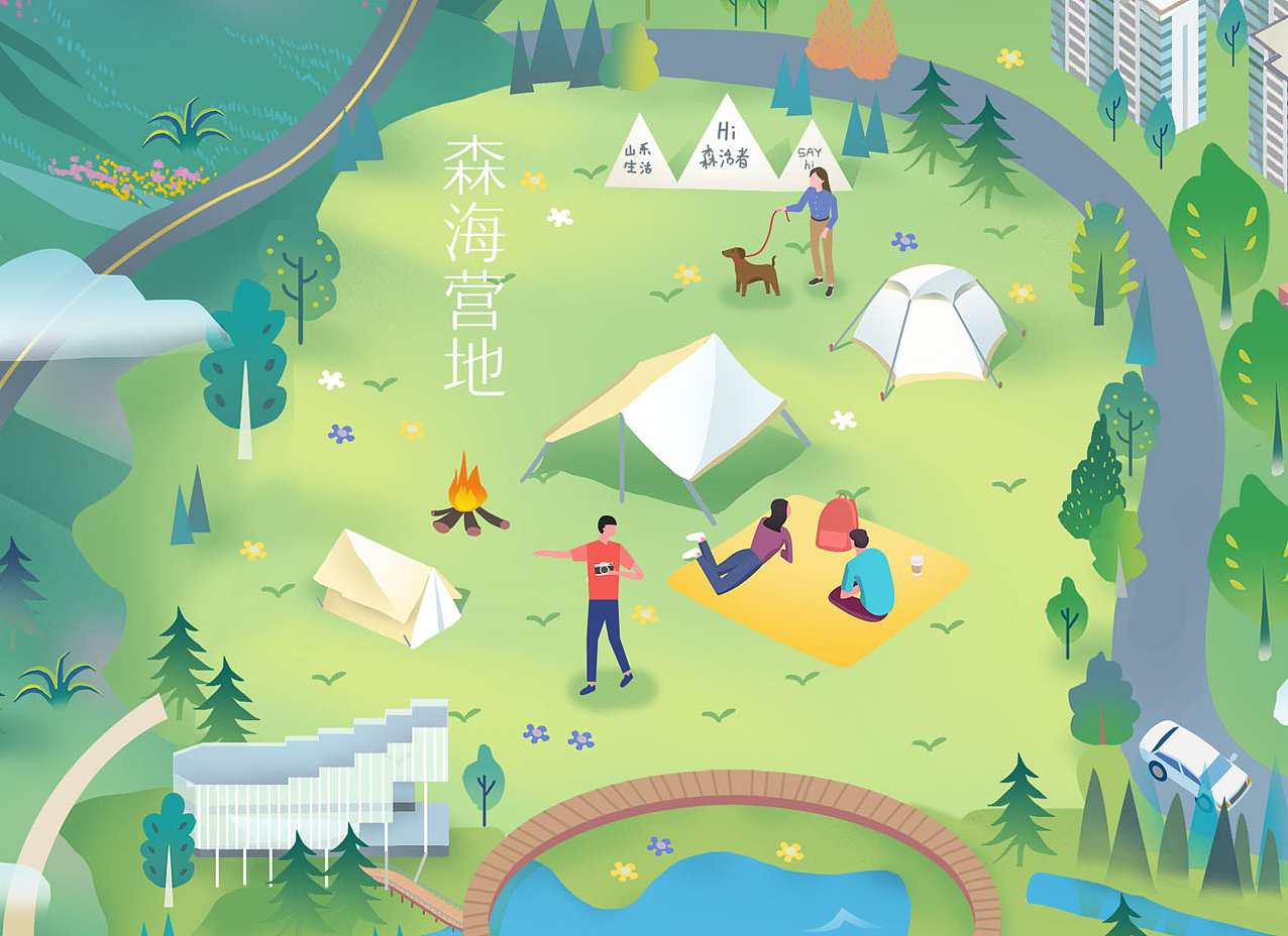 融创·森与海 手绘区位地图