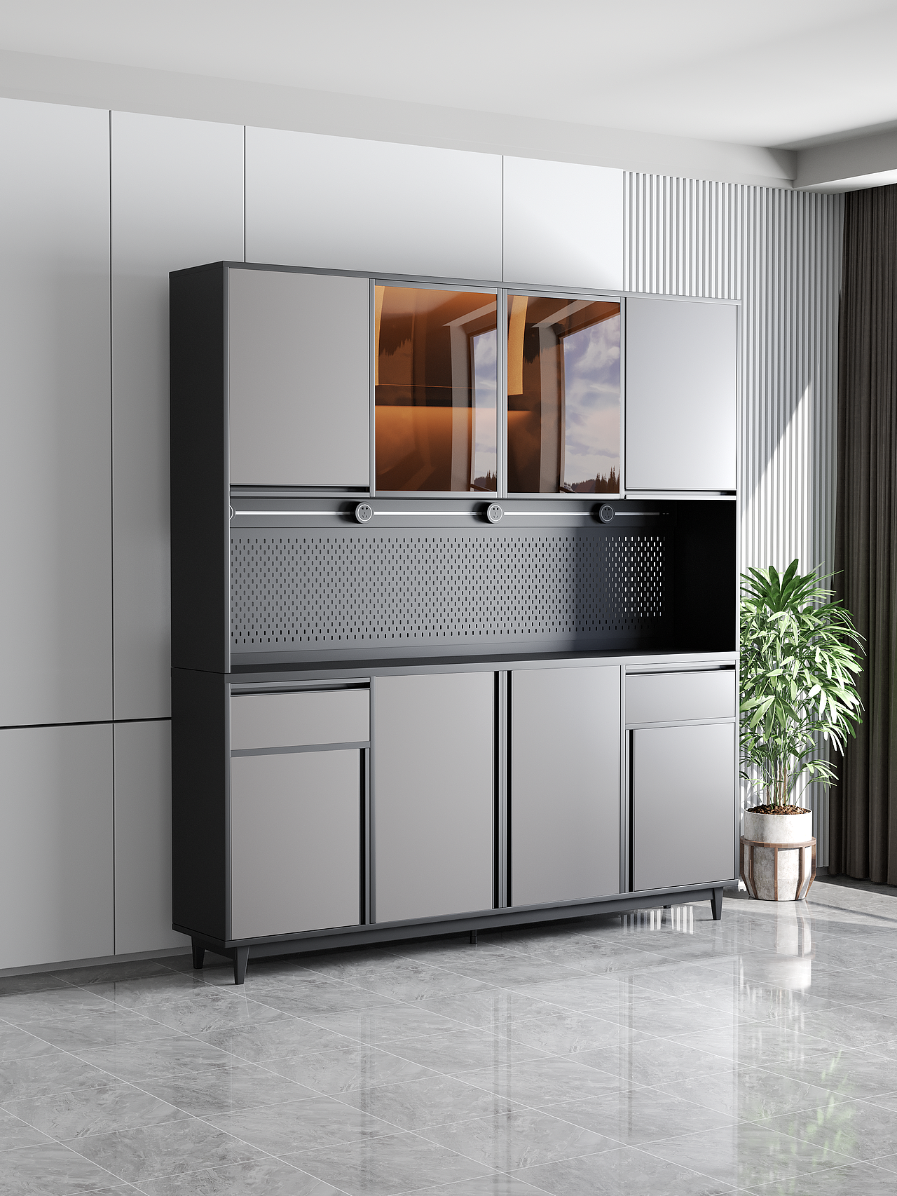 餐边柜三维建模渲染