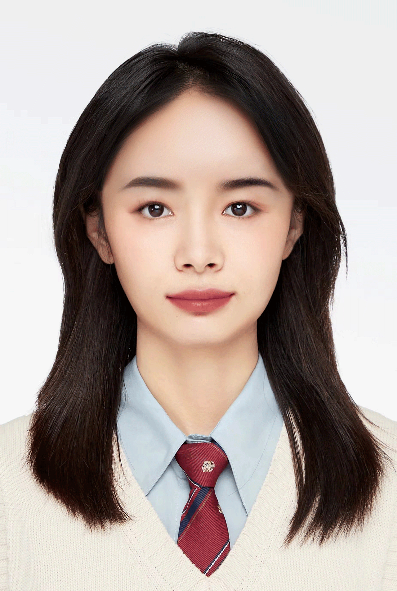 证件照去p掉刘海加耳朵