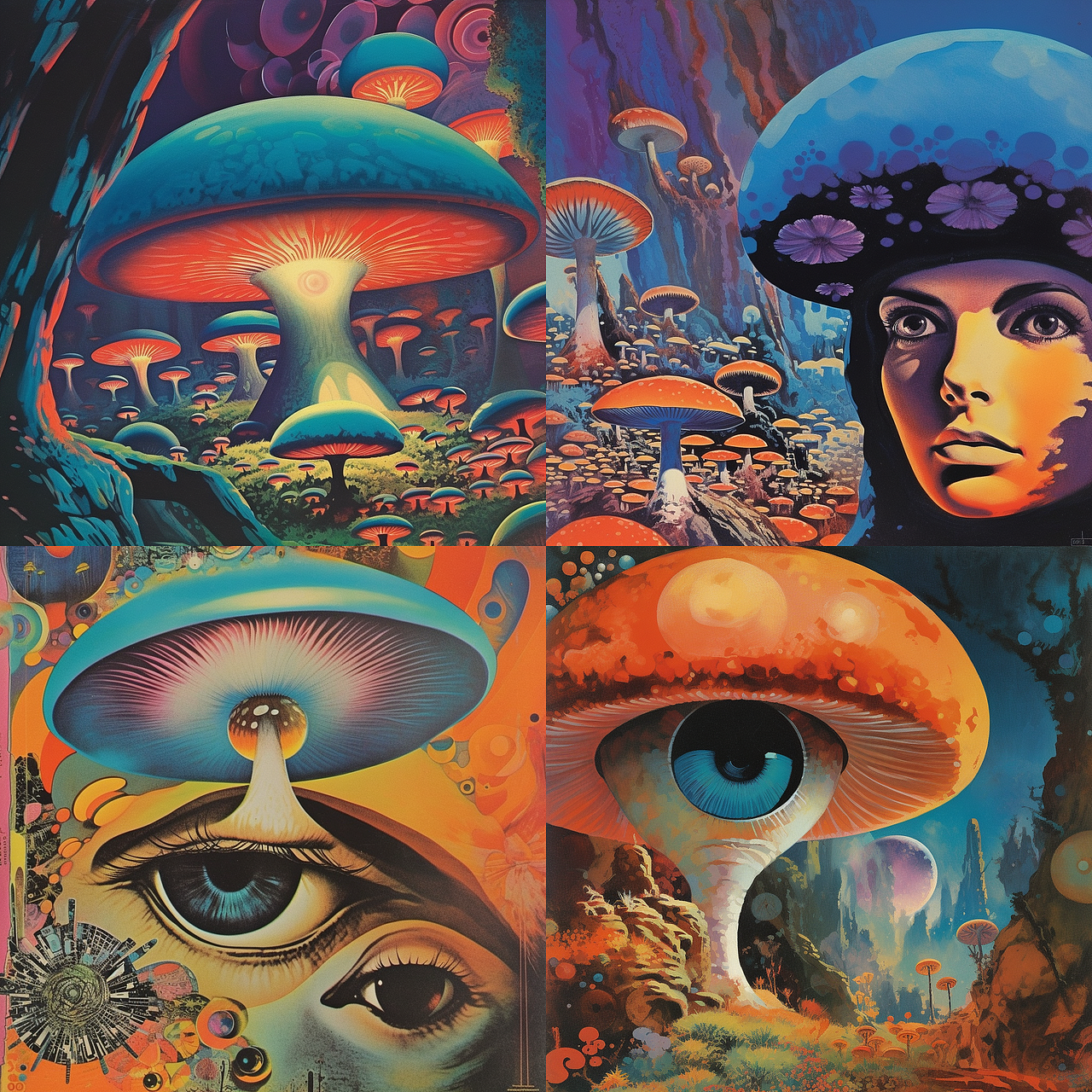 AI | 一组《奥秘》风格插画