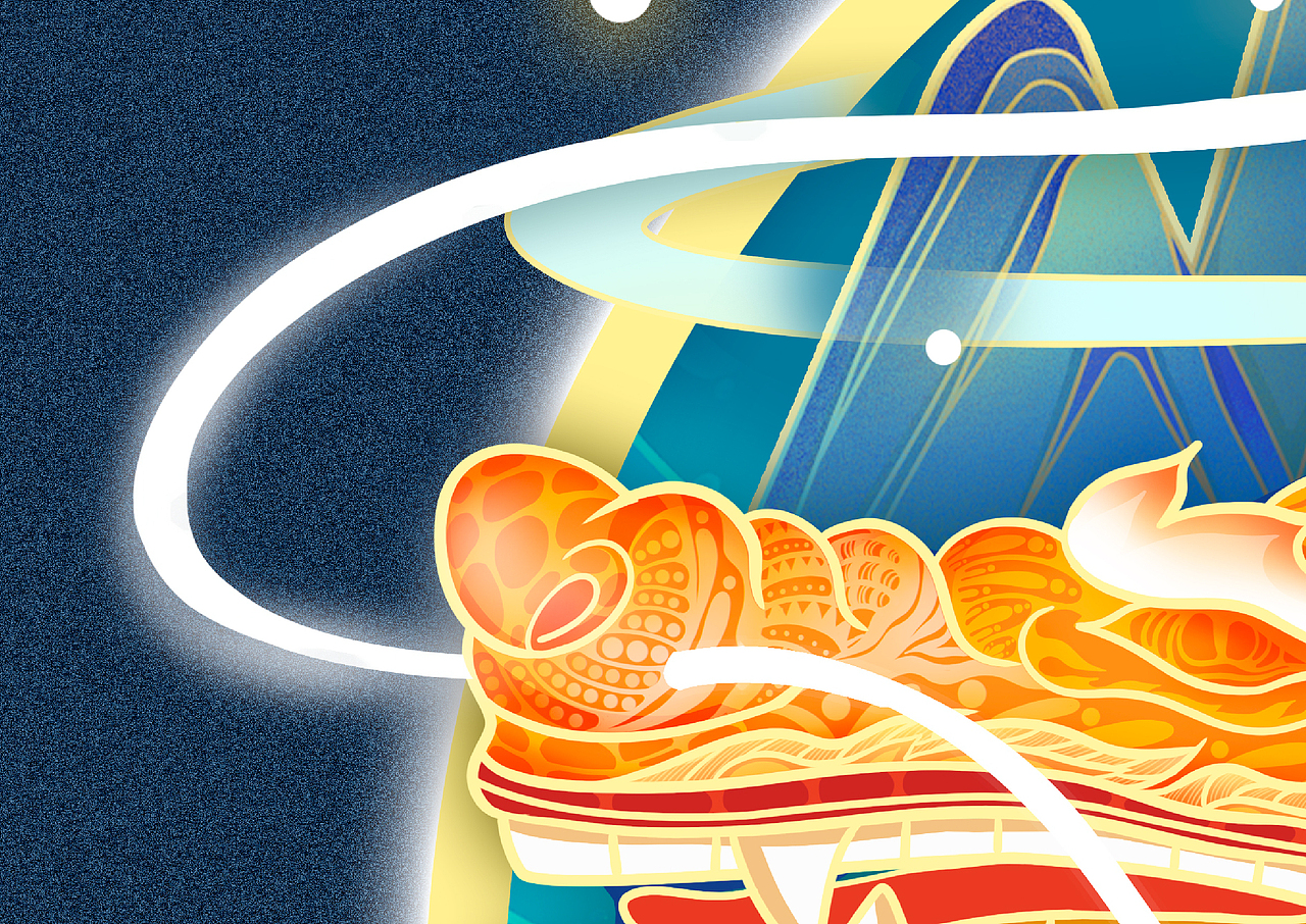 国潮风——端午赛龙舟（图ZMzEzOTg5MDg0） - 商业插画 - 站酷设计师PatientGu原创素材 - 站酷ZCOOL