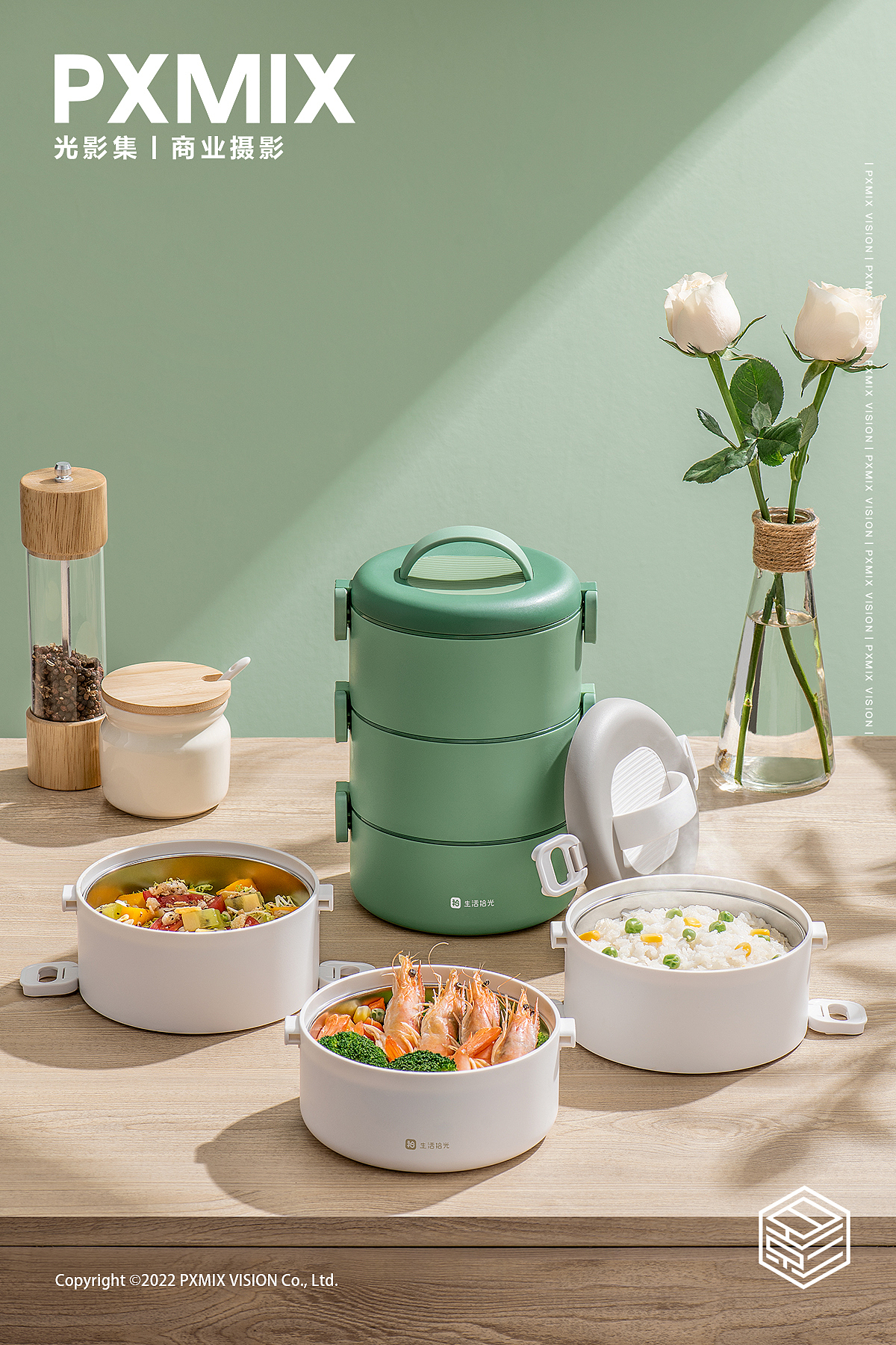 餐饮具摄影丨保温饭盒 x 光影集 PXMIX（图ZMjk5MTYwODA0） - 产品摄影 - 站酷设计师光影集原创素材 - 站酷ZCOOL