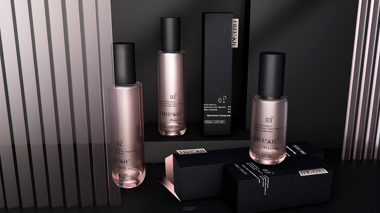 FREESKIN|护肤品包装设计-rechange design