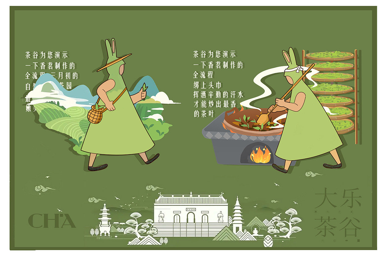 【大乐茶谷 原创IP】大乐茶谷IP形象 茶园的精灵（图ZMzIyOTczMjg4） - 创作习作 - 站酷设计师AniAniAni原创素材 - 站酷ZCOOL