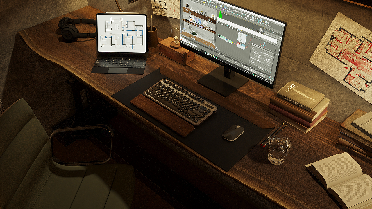 渲染作品——工业风卧室（图ZMzAzODU0ODA4） - 家装设计 - 站酷设计师豪斯丨House原创素材 - 站酷ZCOOL