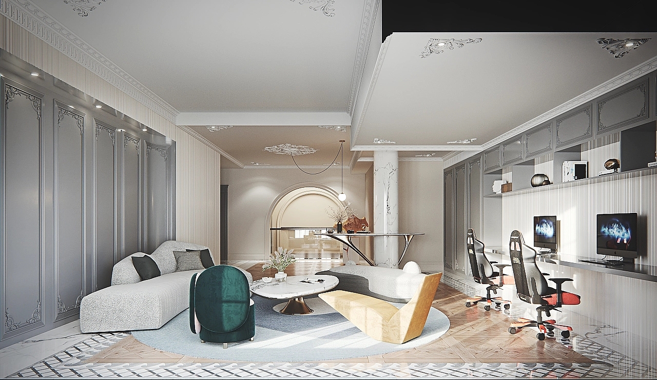 法式家装（图ZMzAxNTI1NDQ4） - 家装设计 - 站酷设计师Z13576075原创素材 - 站酷ZCOOL