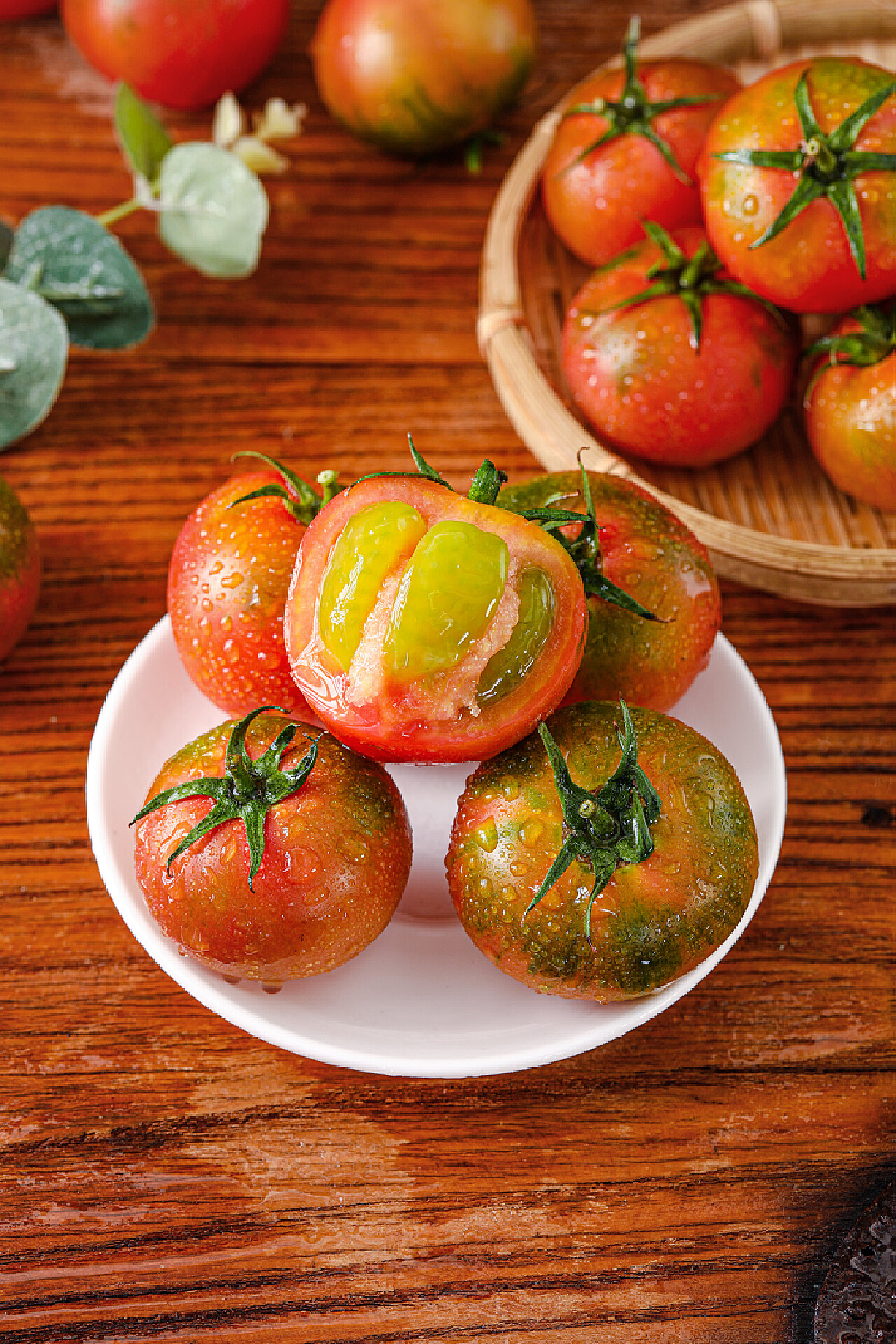 铁皮草莓柿子当季新鲜西红柿生吃水果碱锦绿腚番茄蔬菜_光绪摄影工作室-站酷ZCOOL