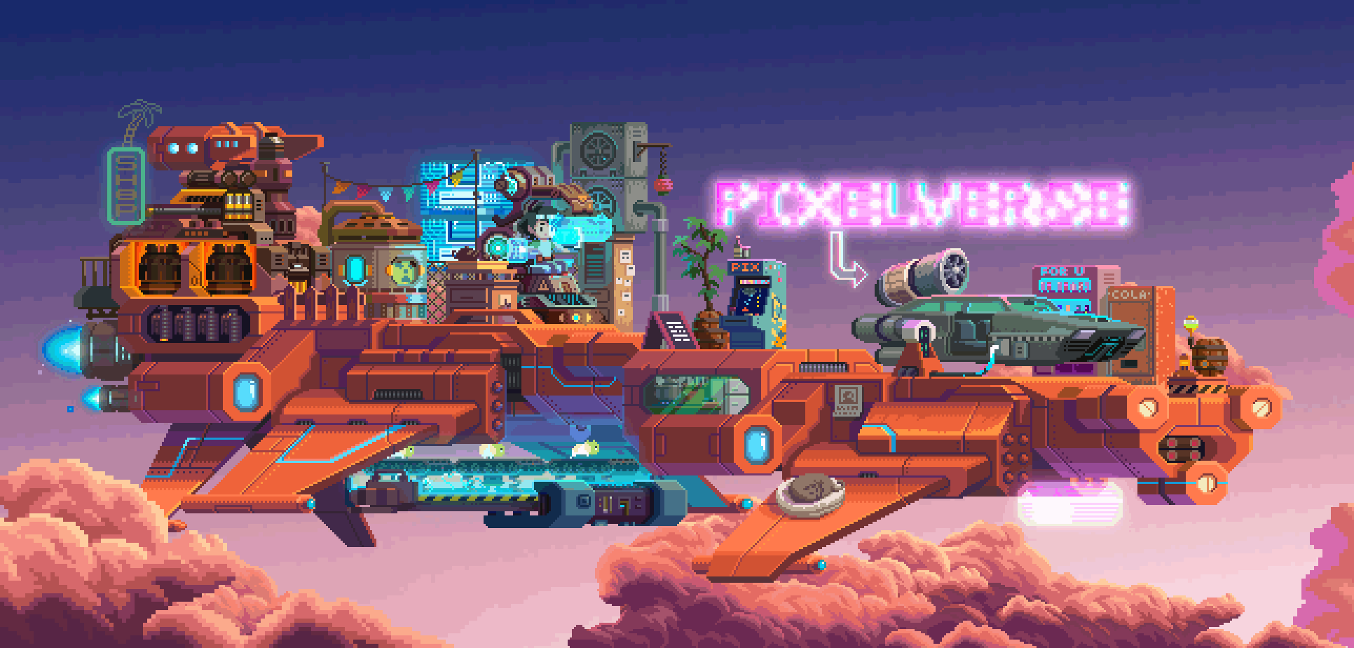 Pixelverse像素飞船（图ZMzQyOTYzMzMy） - 像素画 - 站酷设计师刘振宇原创素材 - 站酷ZCOOL