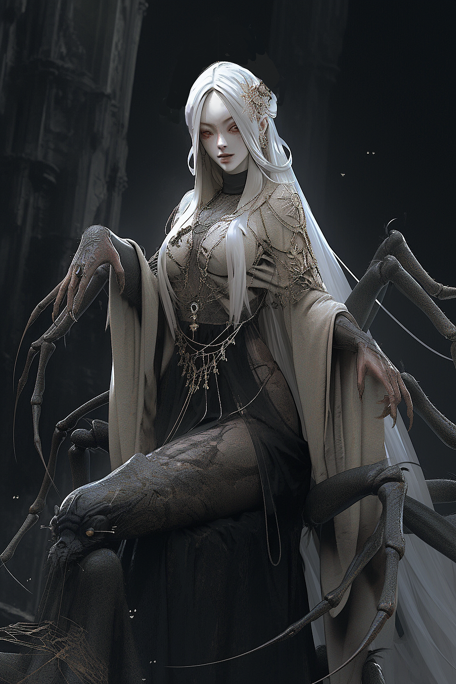 《暗黑西游—蜘蛛精》(ai系列）（图ZMzQwODU4NDI0） - 概念设定 - 站酷设计师mmzvp原创素材 - 站酷ZCOOL