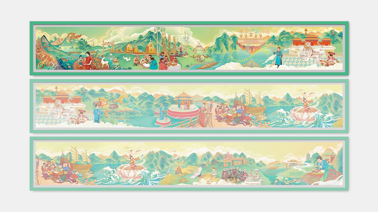 非遗品牌设计~龙江非遗插画（图ZMzA1NDcxOTE2） - 商业插画 - 站酷设计师海二儿原创素材 - 站酷ZCOOL