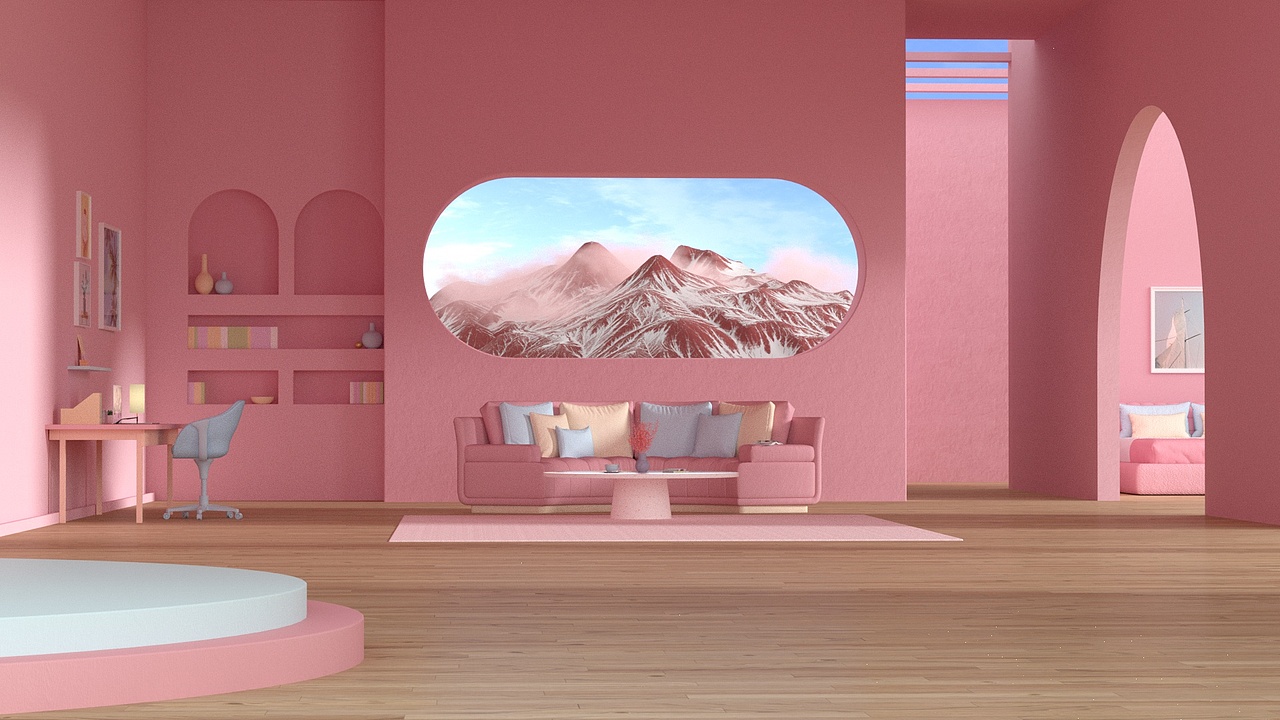 家具布料动画【C4D+OC+AE】（图ZMzIzNDM0NTY4） - 建筑/空间 - 站酷设计师五分钟_原创素材 - 站酷ZCOOL