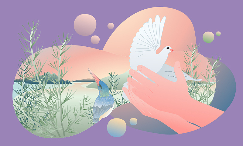 社会类扁平插画banner