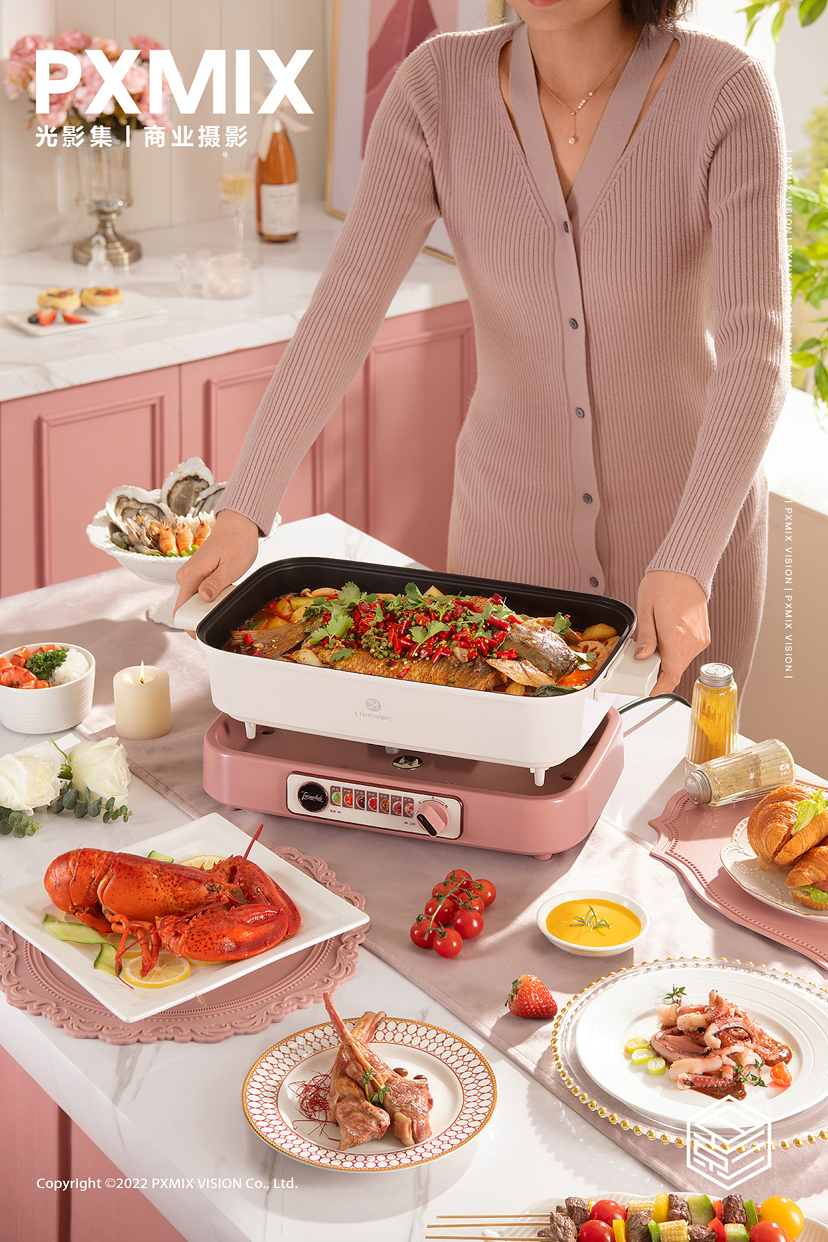 小家电摄影丨利仁 电火锅 x 光影集PXMIX（图ZMzYwNTQ5Njcy） - 产品摄影 - 站酷设计师光影集原创素材 - 站酷ZCOOL