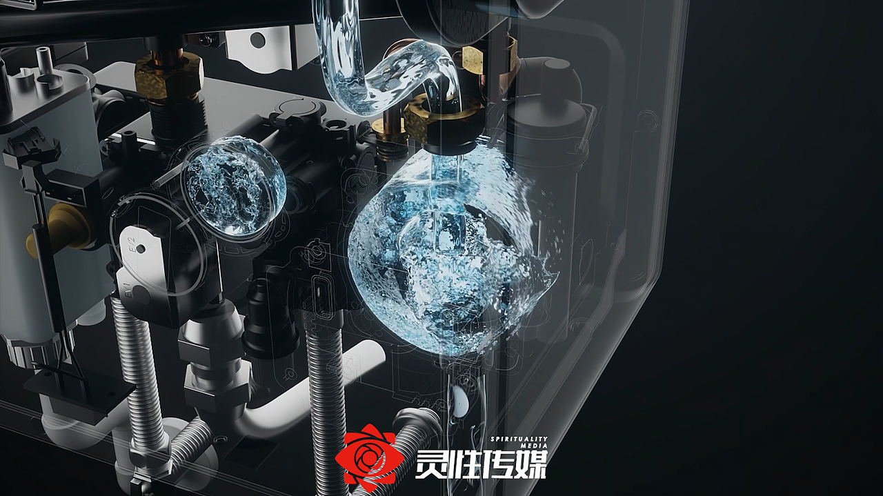 华帝零冷水壁挂炉创意动画