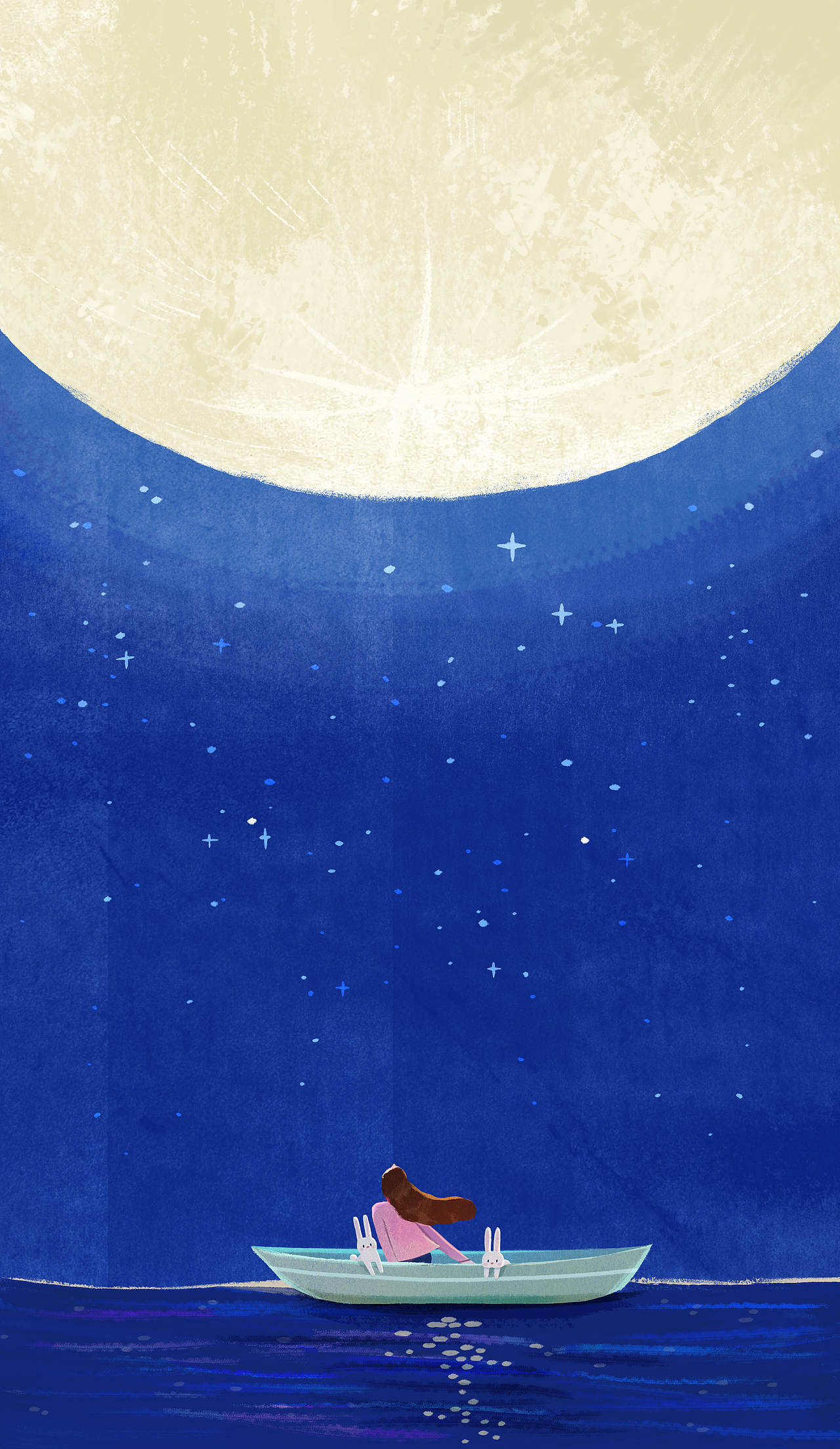 月圆中秋（图ZMzE1NDI5Mjc2） - 商业插画 - 站酷设计师蔚蓝Lann原创素材 - 站酷ZCOOL