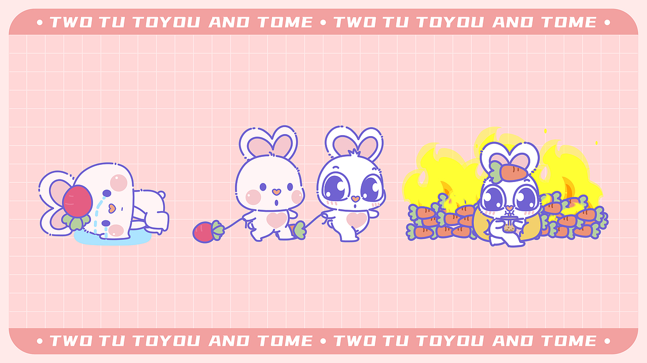 兔年超级IP【兔悠兔咪】（图ZMzAyMDU2MDMy） - 其他动漫 - 站酷设计师南孔徐明潮流IP原创素材 - 站酷ZCOOL