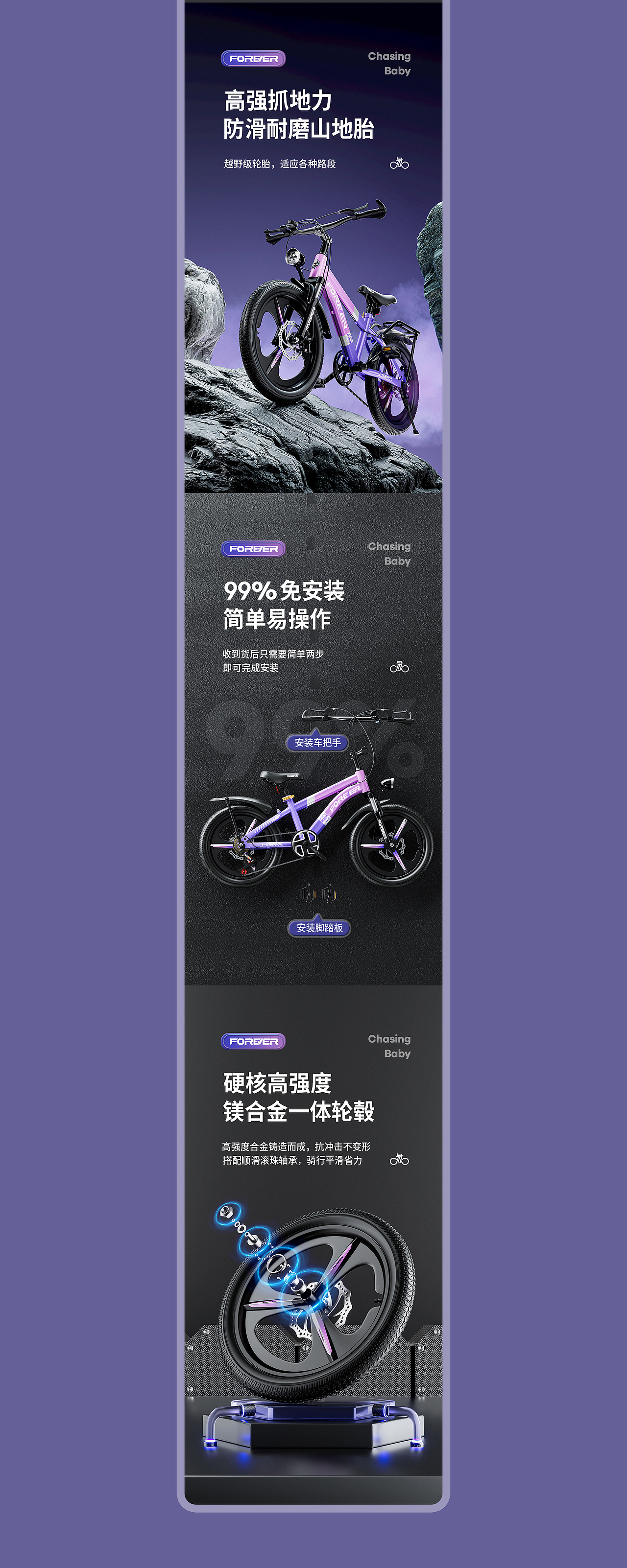 儿童山地车详情页策划X1（图ZMzcwMzQyMjE2） - 电商 - 站酷设计师深海里的灵魂原创素材 - 站酷ZCOOL