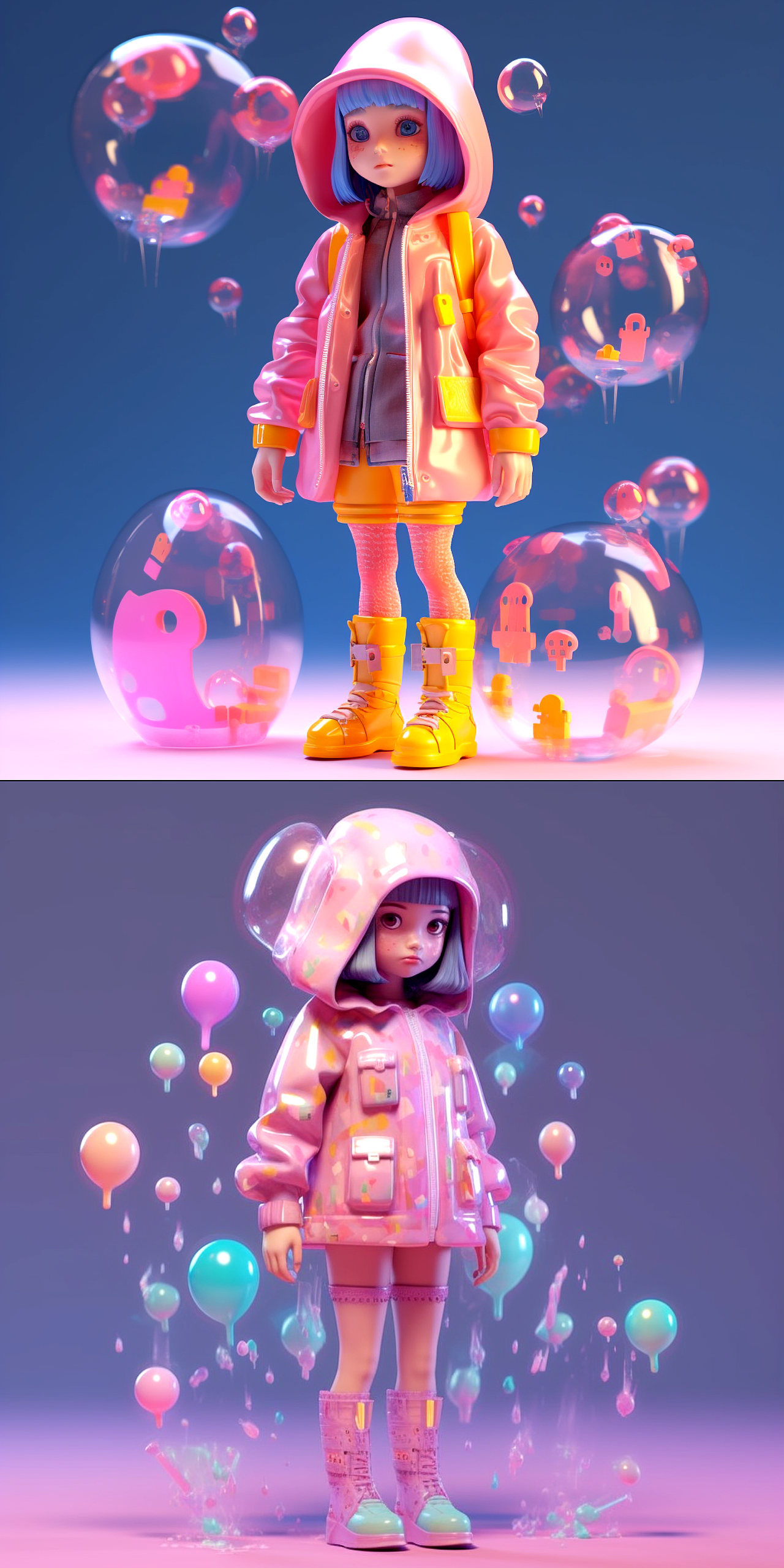 AI绘画（Midjourney）甜酷女孩（图ZMzM5NjkxMjA4） - 其他UI - 站酷设计师幽玉翠竹原创素材 - 站酷ZCOOL