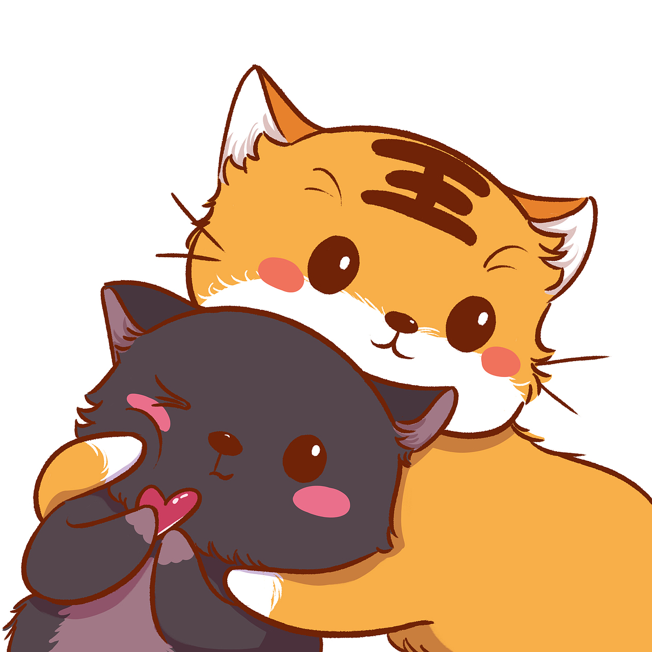 冬天我就愛貼貼（圖ZMzI1NDg0MDA0） - 兒童插畫 - 站酷設(shè)計(jì)師邦德妮可原創(chuàng)素材 - 站酷ZCOOL