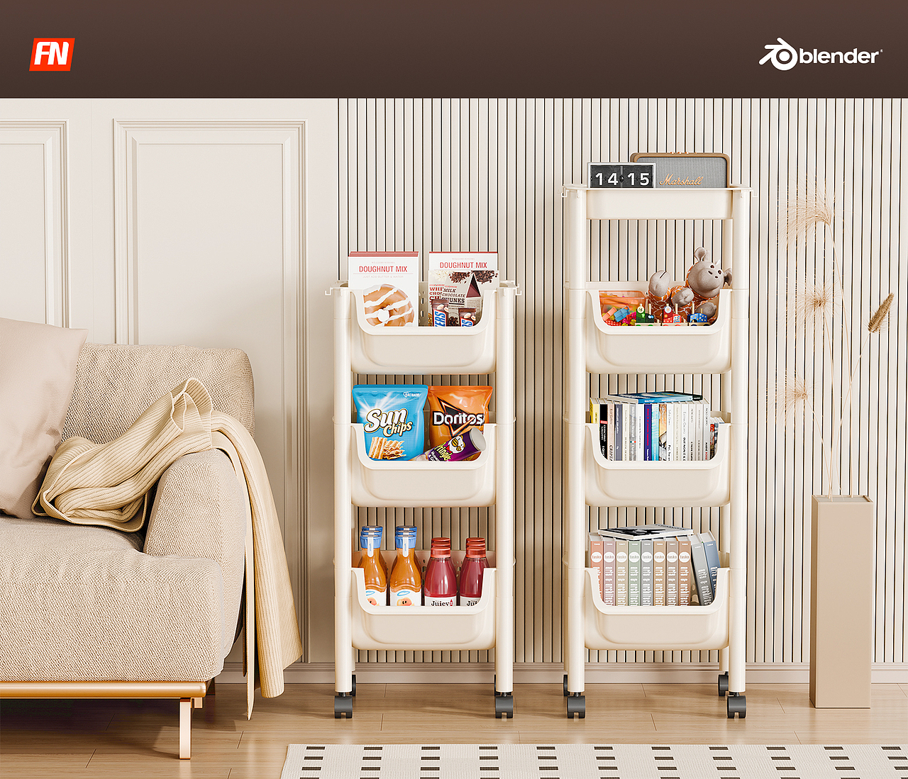 空间魔术师：多功能收纳置物架全案设计