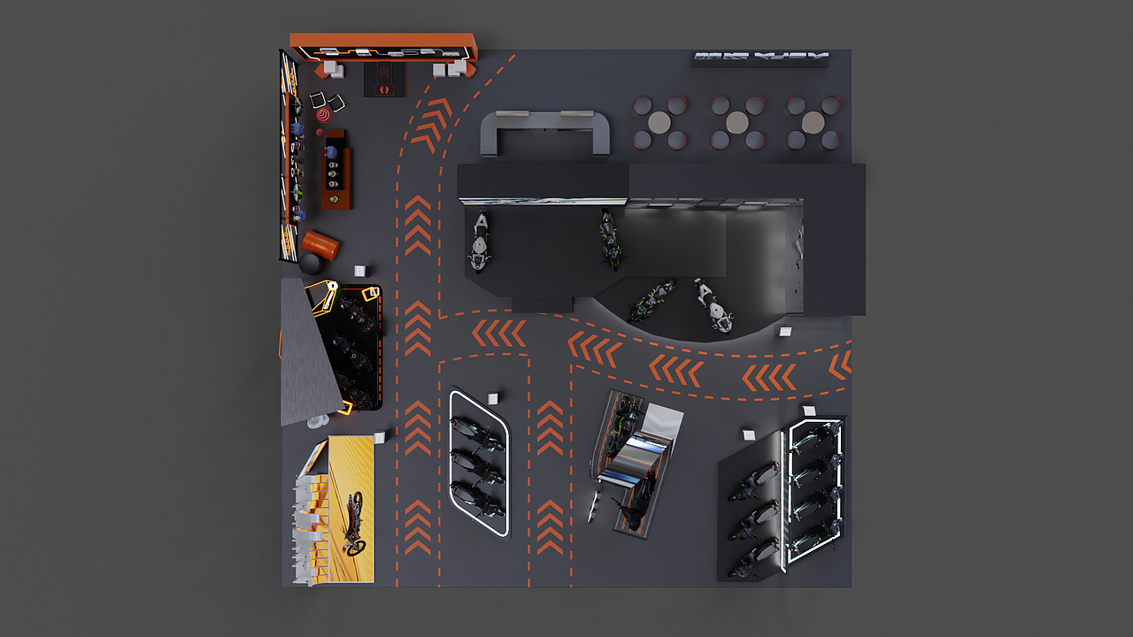 重庆摩博会-飞越展位设计