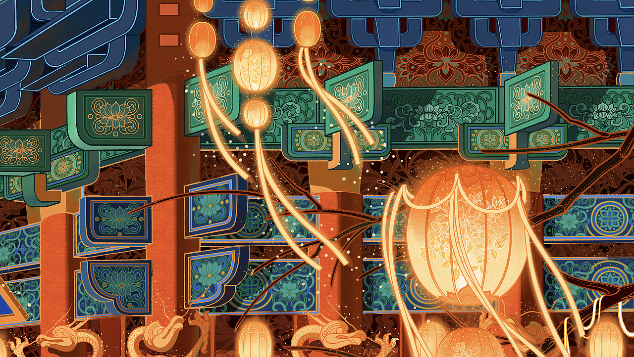 《画壁》组画系列（图ZMzYwNTM4MTY4） - 商业插画 - 站酷设计师唐众汤忠原创素材 - 站酷ZCOOL