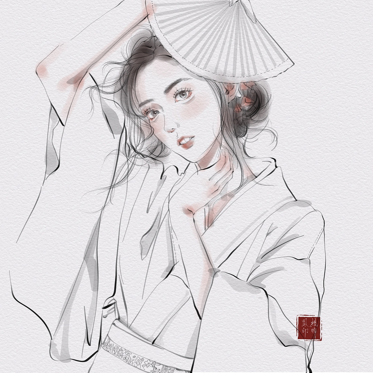 女孩插画合集