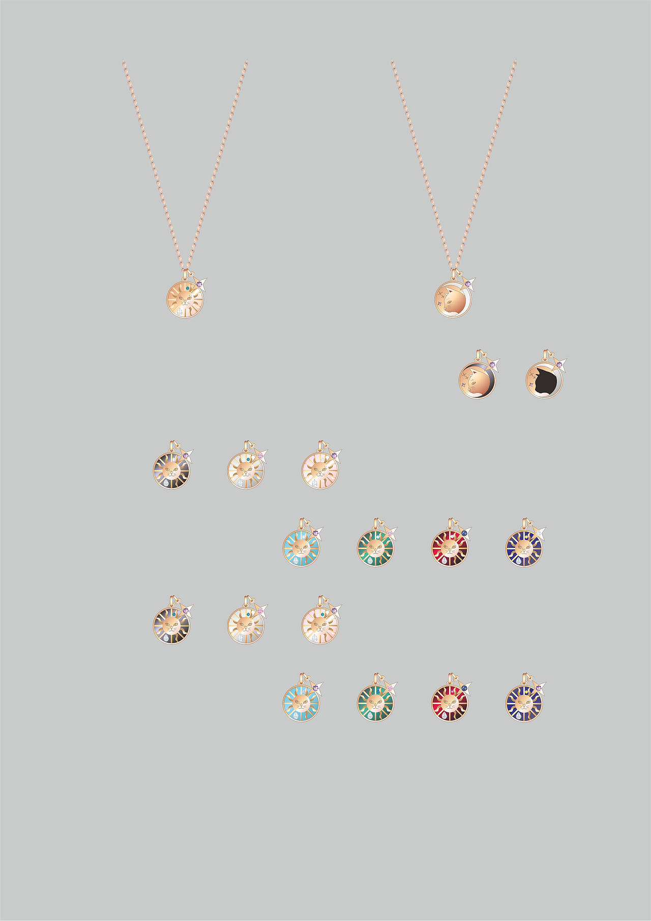 神秘塔罗牌元素轻复古珠宝首饰设计——猫塔罗（图ZMzY1ODY4ODE2） - 首饰设计 - 站酷设计师WW帽子原创素材 - 站酷ZCOOL