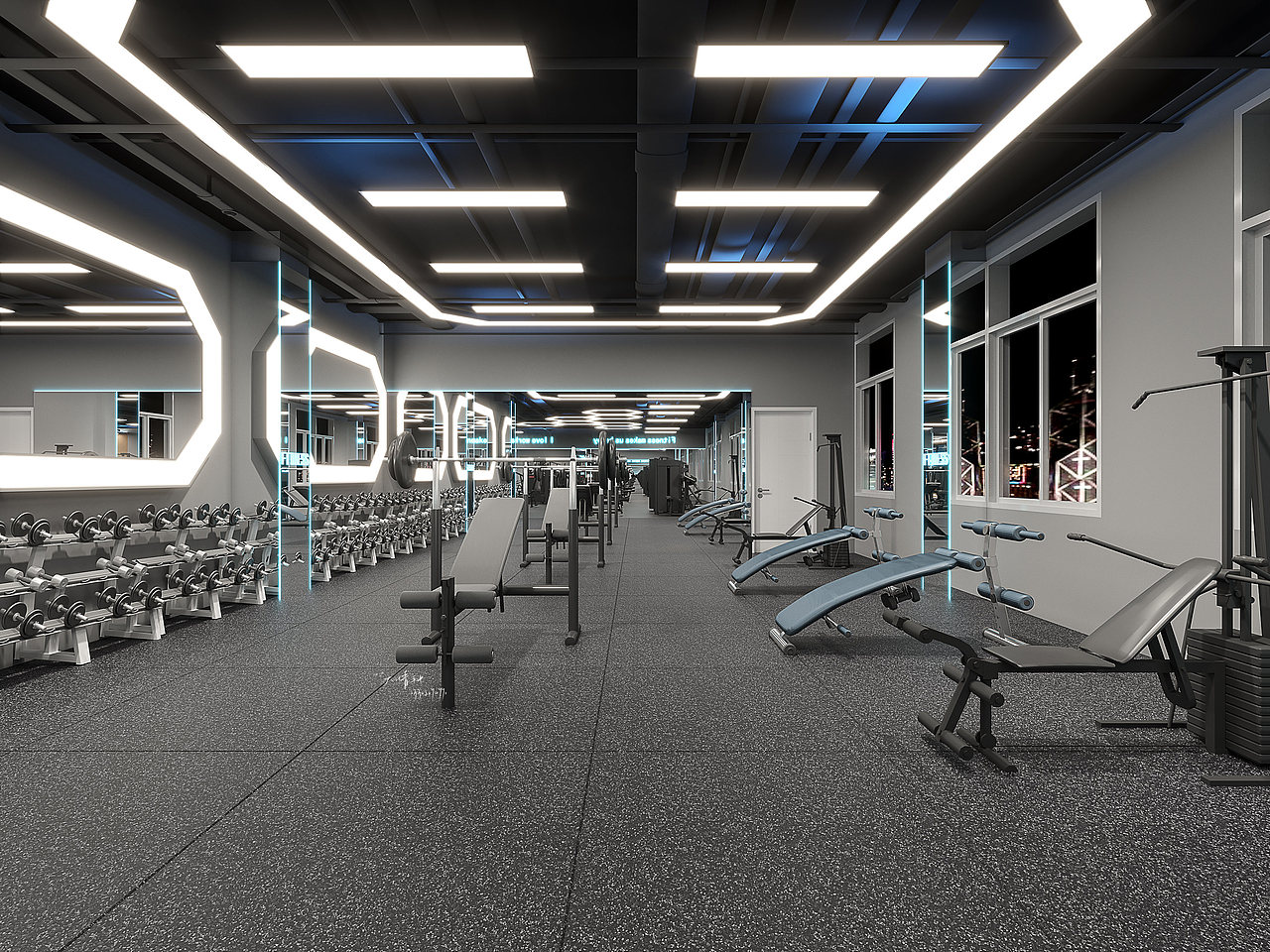 健身房设计案例丨机器不转会生锈,人不活动要得病