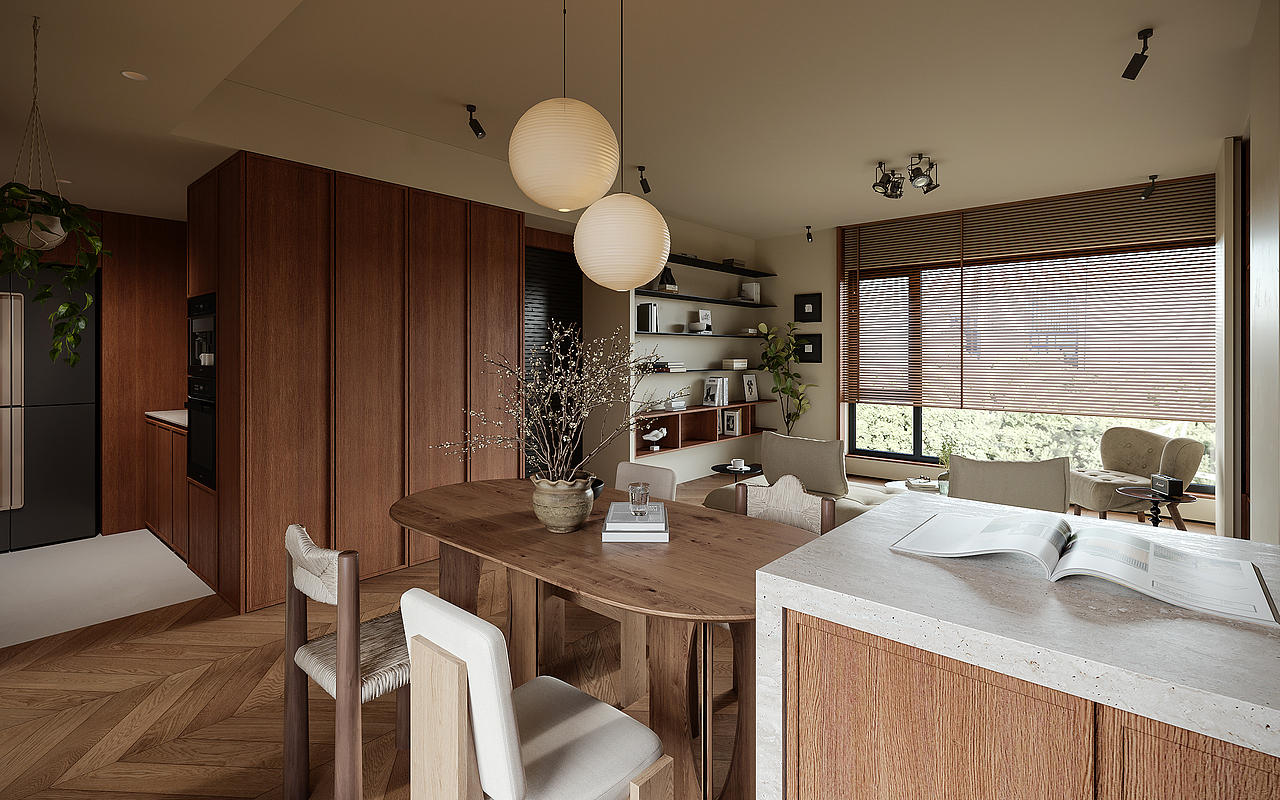 现代复古风格效果图表现