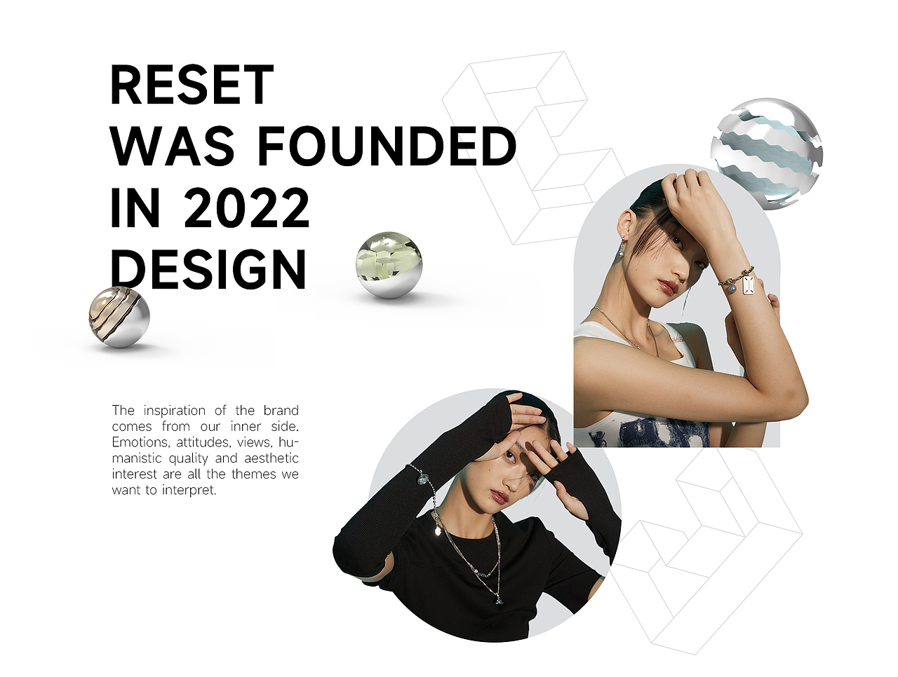 潮流饰品品牌网页设计-关键词：未来 向内感知 设计（图ZMzE0MzA5Mzc2） - 电商 - 站酷设计师爱说话的鱼原创素材 - 站酷ZCOOL