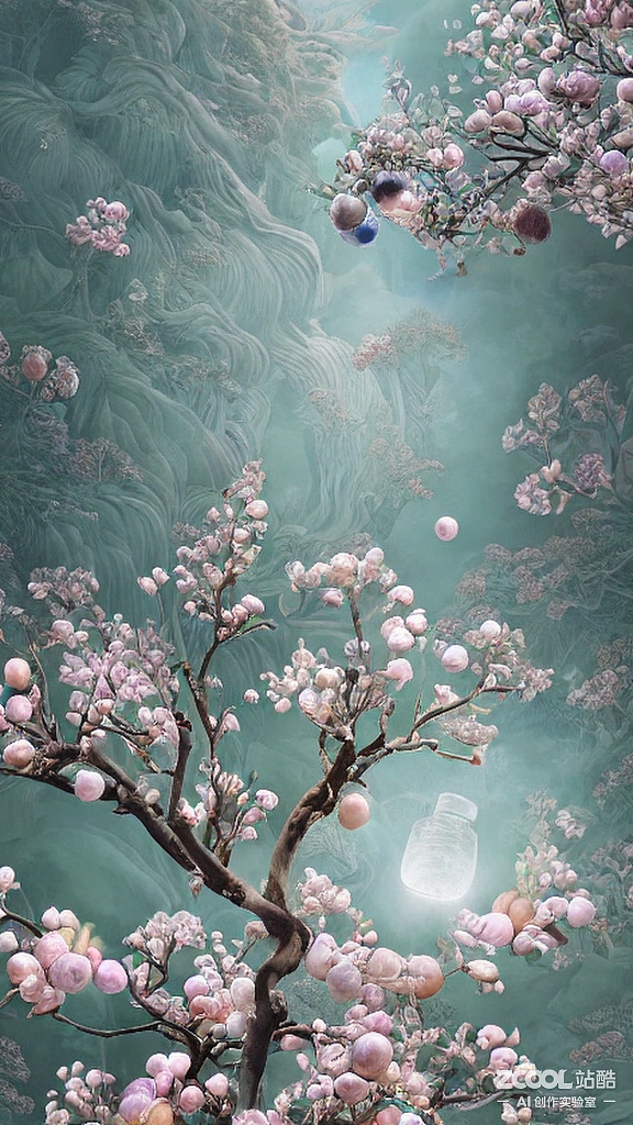 #AI创作实验室#【海底植物静物】【国画X油画】（图ZMzE5OTcwOTAw） - AI作品 - 站酷设计师xingceng2号原创素材 - 站酷ZCOOL