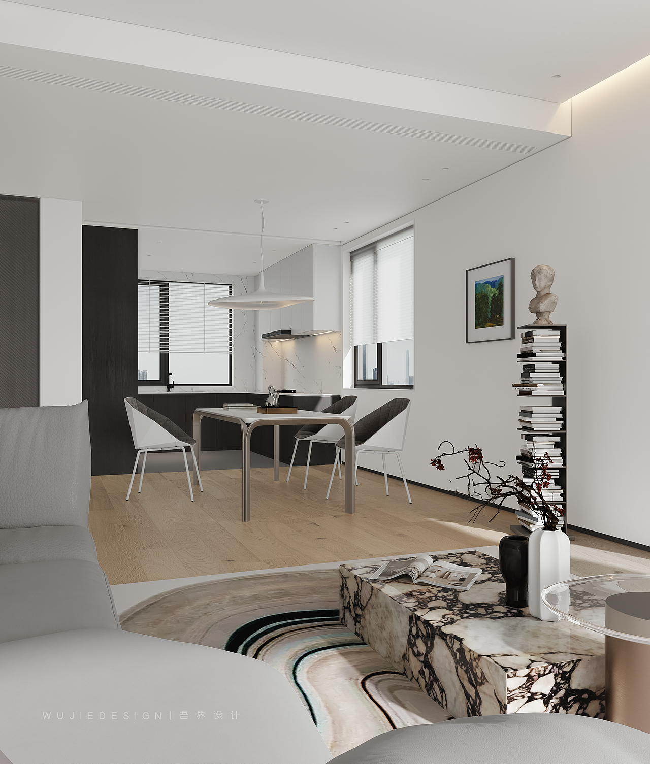 现代简约大平层| 吾界设计（图ZMzI2NzcyOTY0） - 家装设计 - 站酷设计师吾界空间设计原创素材 - 站酷ZCOOL