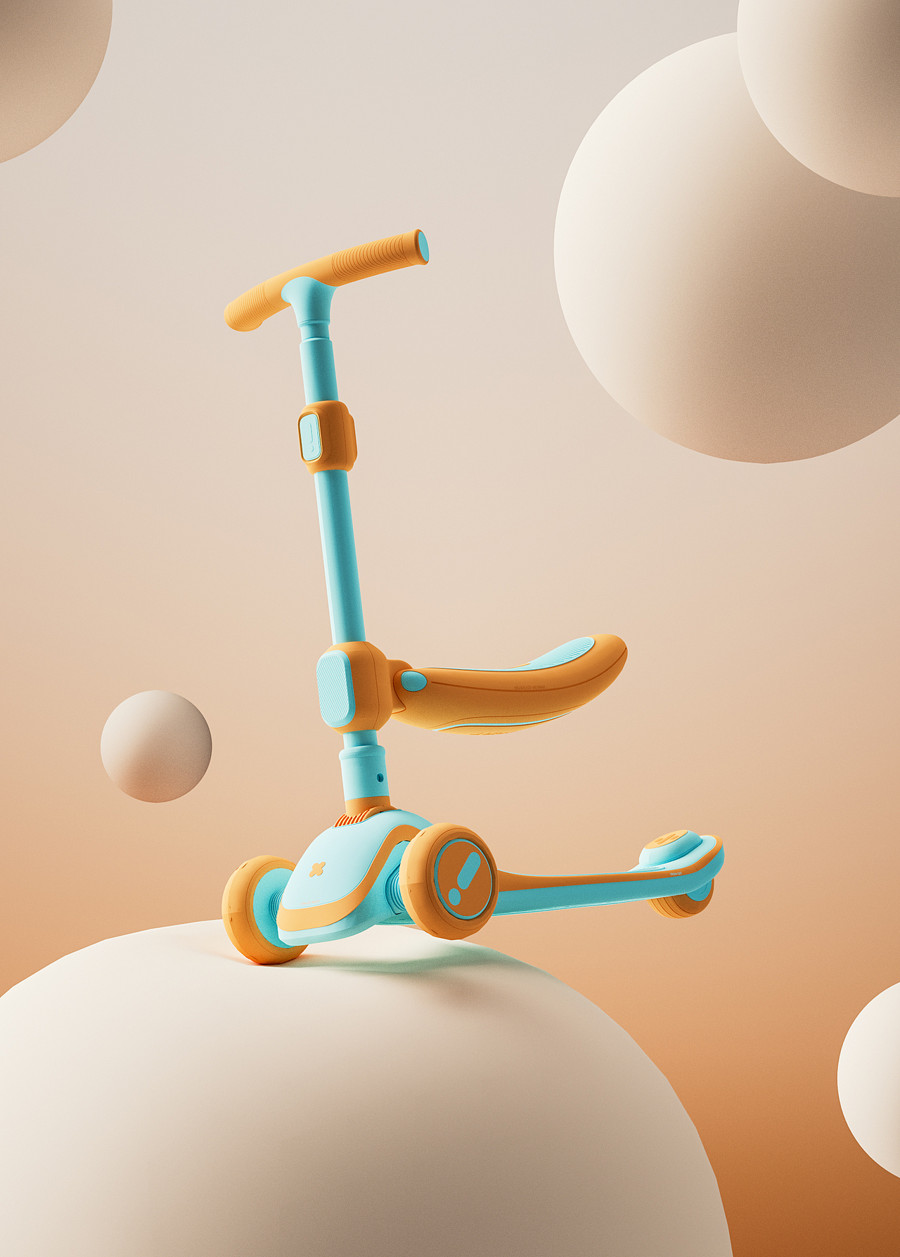 儿童滑板车外观id设计| children's scooter id design