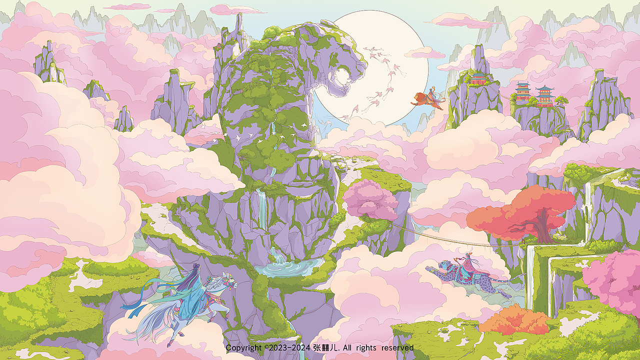 手绘插画 | 场景插画与线稿【1】(图ZMzYxMTM2MTE2) - 商业插画 - 站酷设计师张囍儿原创素材 - 站酷ZCOOL