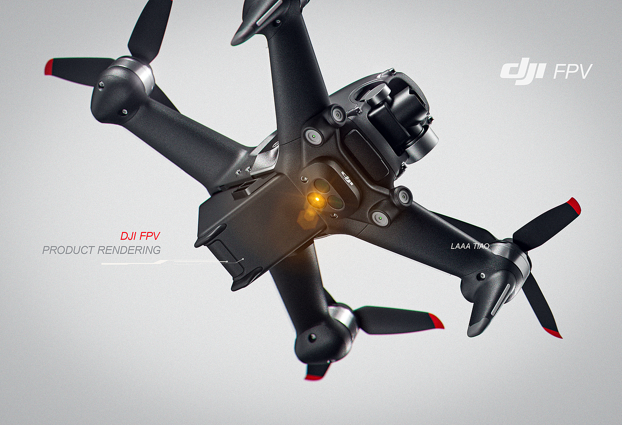 DJI FPV_产品表现_无人机渲染（图ZMzM4NDk3NjU2） - 产品 - 站酷设计师LAAATIAO辣条原创素材 - 站酷ZCOOL