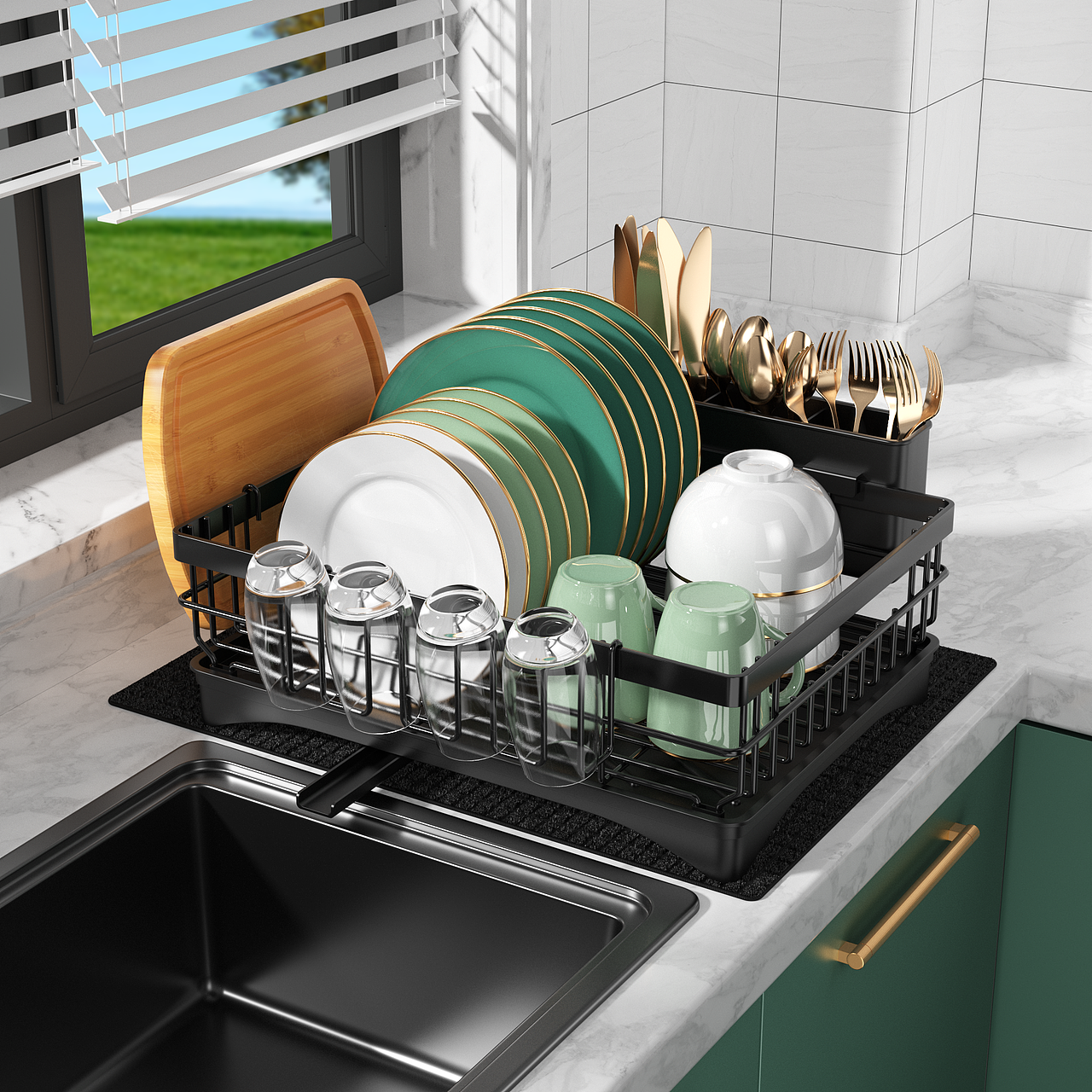 碗碟架建模渲染（图ZMzQwODc5MTIw） - 产品 - 站酷设计师MZADesign原创素材 - 站酷ZCOOL