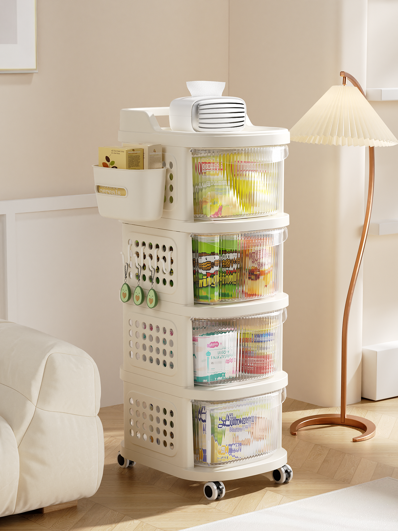 小推车置物架&收纳箱