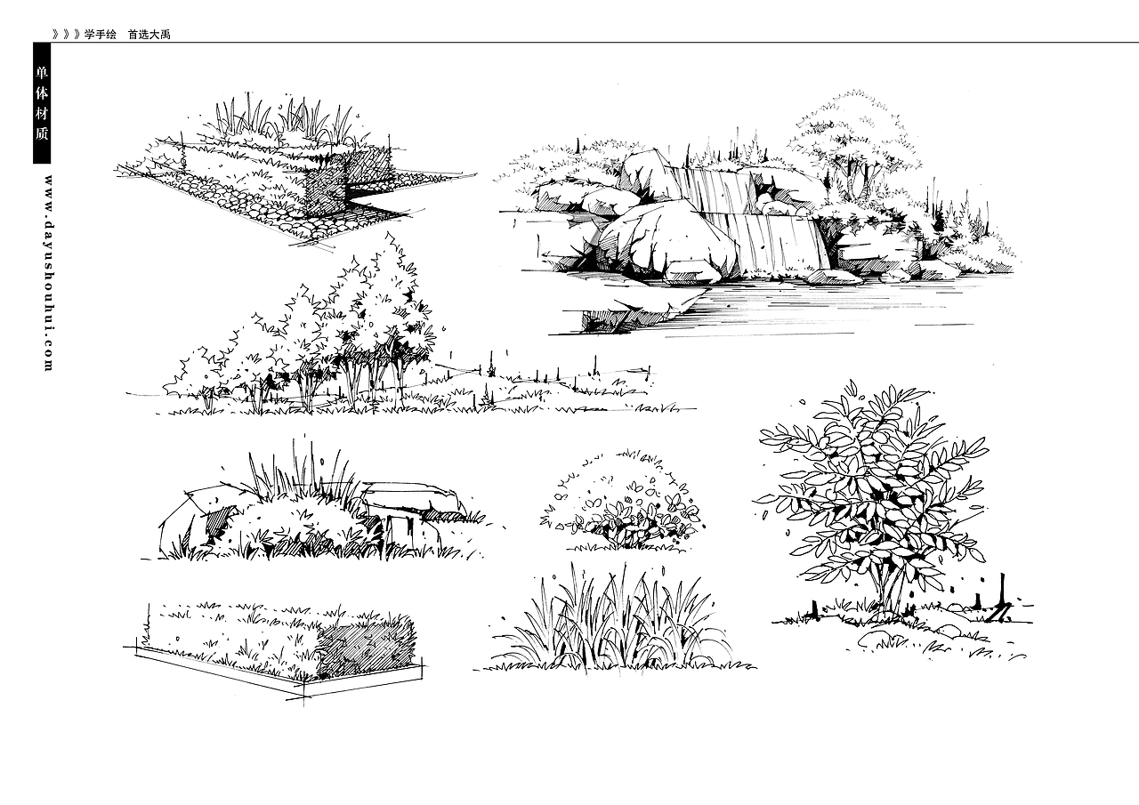 大禹手绘建筑线稿临摹图精选（图ZMzIzOTkxOTQw） - 建筑设计 - 站酷设计师Z14552166原创素材 - 站酷ZCOOL
