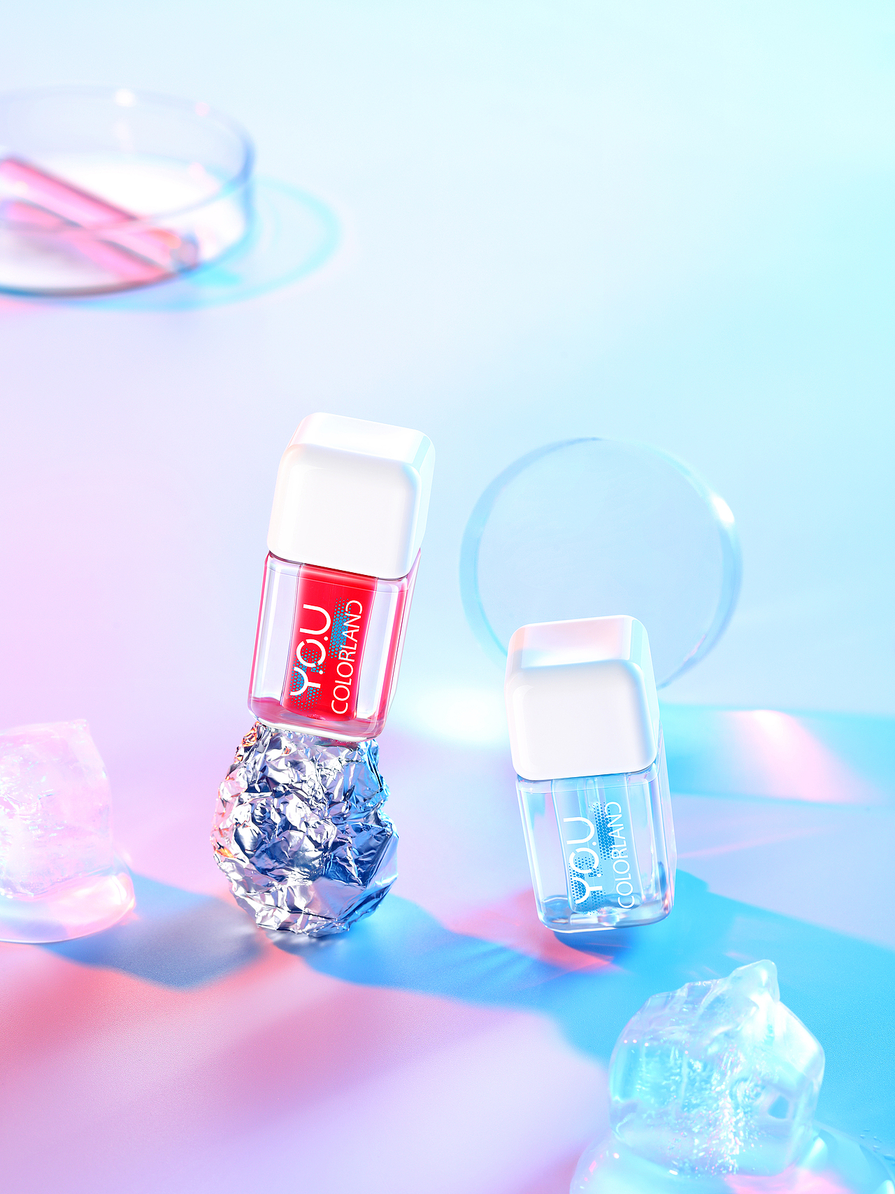 护肤品拍摄 | 利用简单的道具拍摄炫彩效果