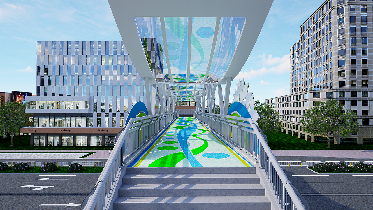天桥设计提案（图ZMzQ5MzI4NzI4） - 其他空间 - 站酷设计师好似又过几个秋原创素材 - 站酷ZCOOL
